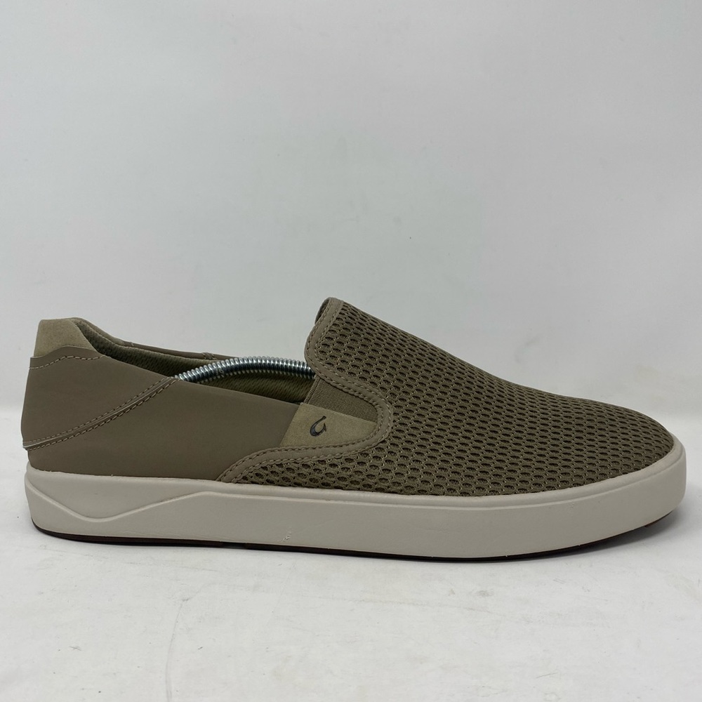Olukai Men's Lae'Ahi Perforated Slip On Sneaker Casual Shoes Size 11.5 M Beige